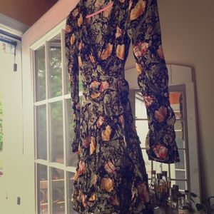 Floral wrap dress